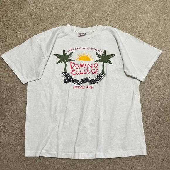 Vintage 1995 Jimmy Buffett “Domino College” Tour T-Shirt XL - Picture 1 of 7